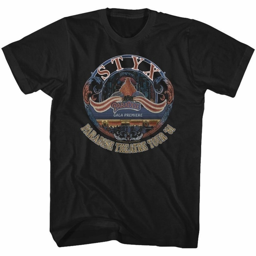 Styx Tour _81 Black T-Shirt